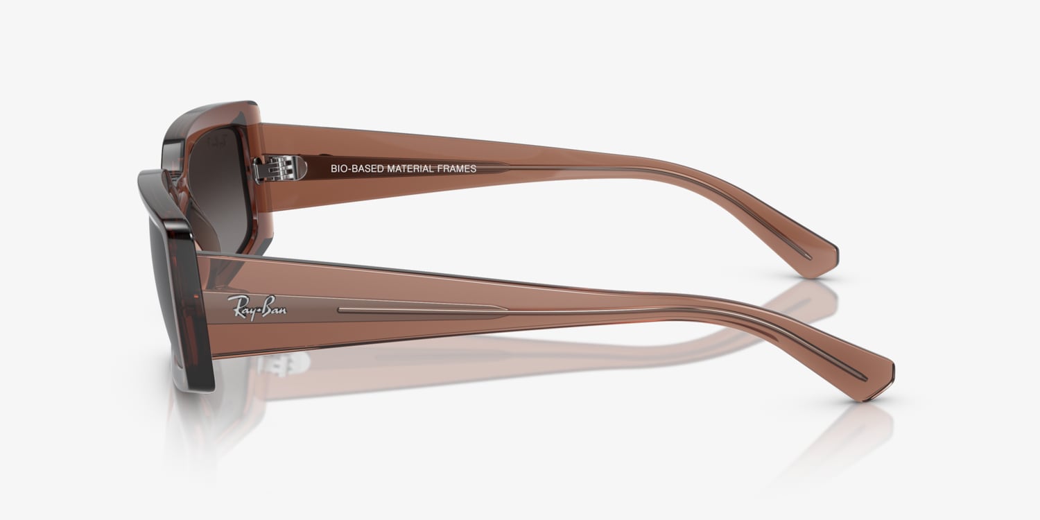 Ray Ban KILIANE BIO-BASED KEIJU 54□21 KILIANE BIO-BASED Sunglasses in Transparent Yellow and Dark
