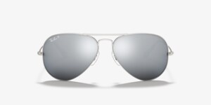 Ray-Ban Aviator Mirror XL (58 - 14) with Grey lenses and  Rav-Ban Aviator Mirrored Sunglasses display picture 1