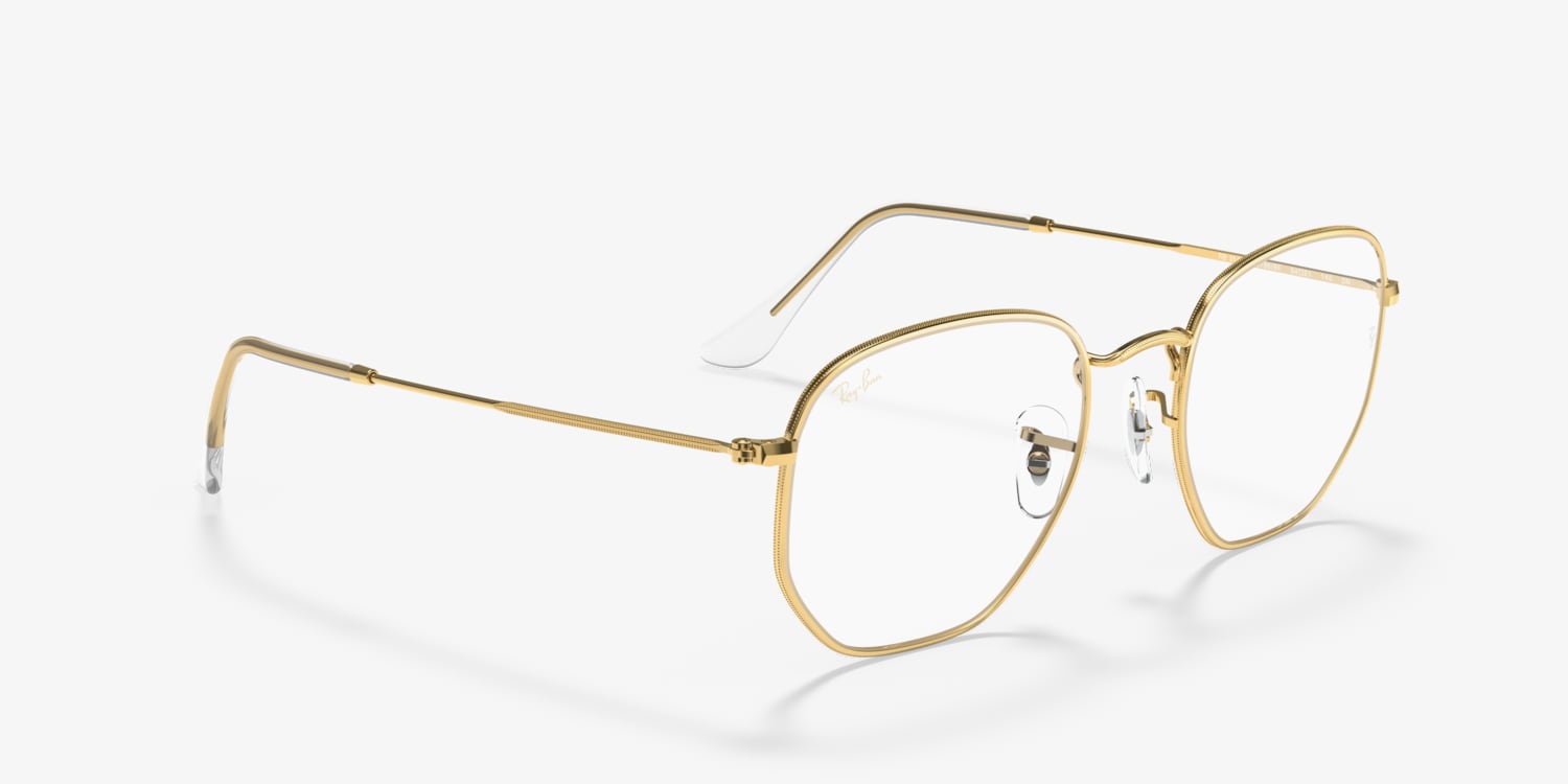 Ray-Ban RB3548 Hexagonal Blue-Violet Light Clear Sunglasses