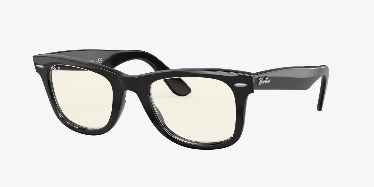 残わずか　Ray-Ban RB2140 996/3f WAYFARER Ray-Ban RB2140 Wayfarer Clear Evolve Sunglasses | LensCrafters