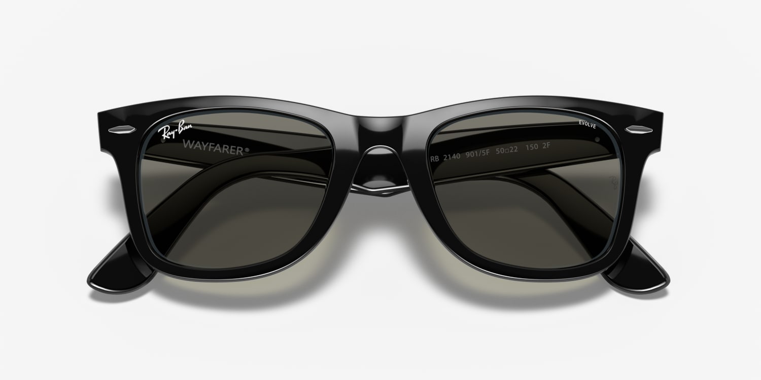 Ray-Ban サングラス RB2140-A 901 WAYFARER Ray-Ban Unisex Original Wayfarer Polarized Sunglasses RB2140