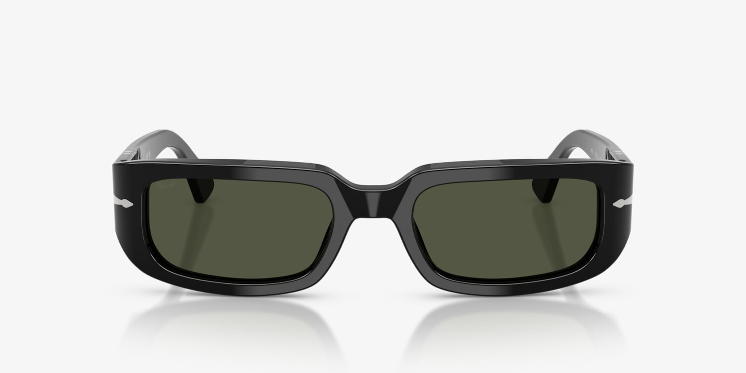 PERSOL Polarized Women’s Designer Sunglasses Persol PO3385S - Mel M (53 - 20) with Green lenses and Black  main image 2