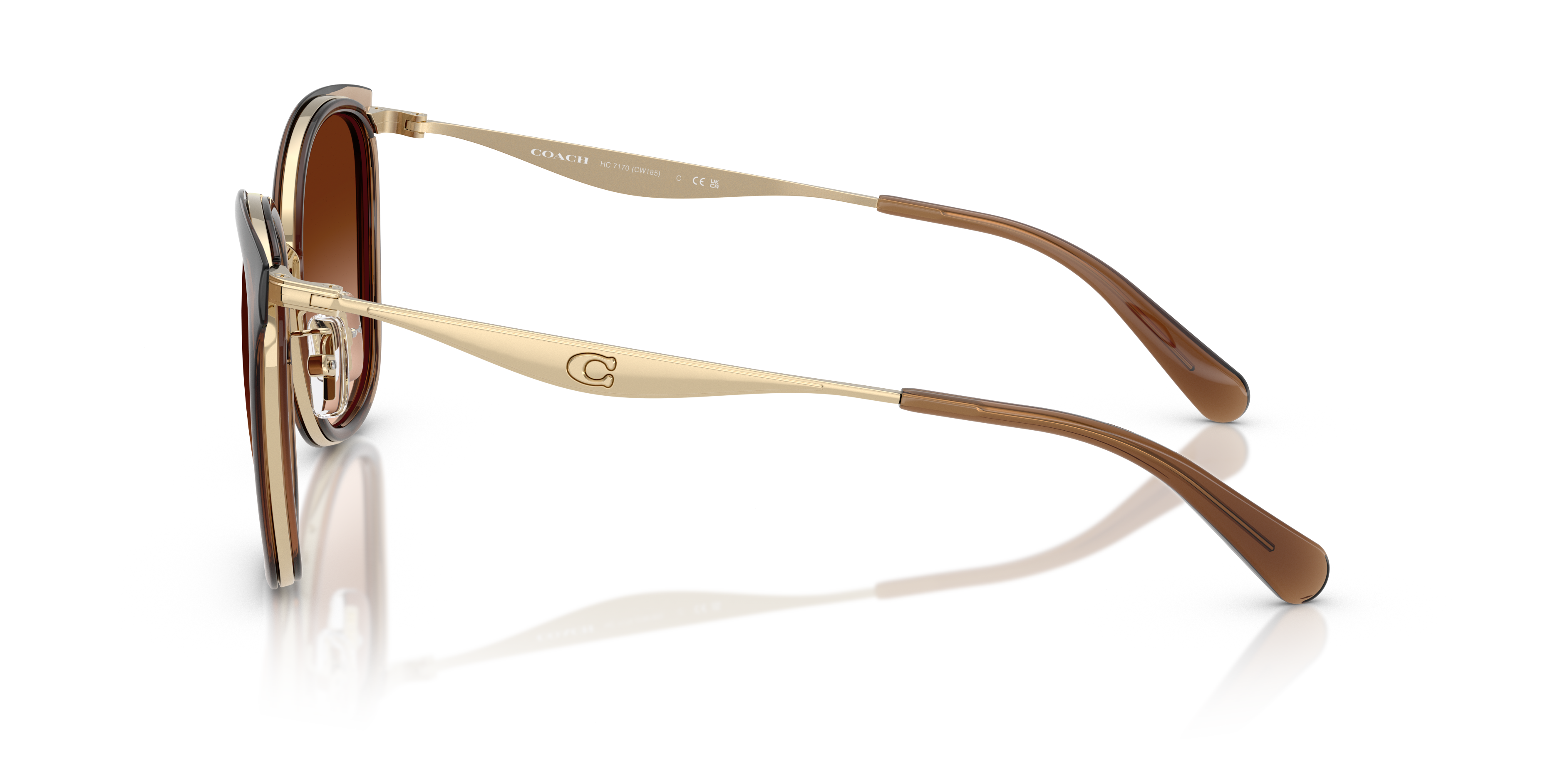 「c012」ジャンク オールド レンズ Coach HC7170 CW185 Sunglasses | LensCrafters