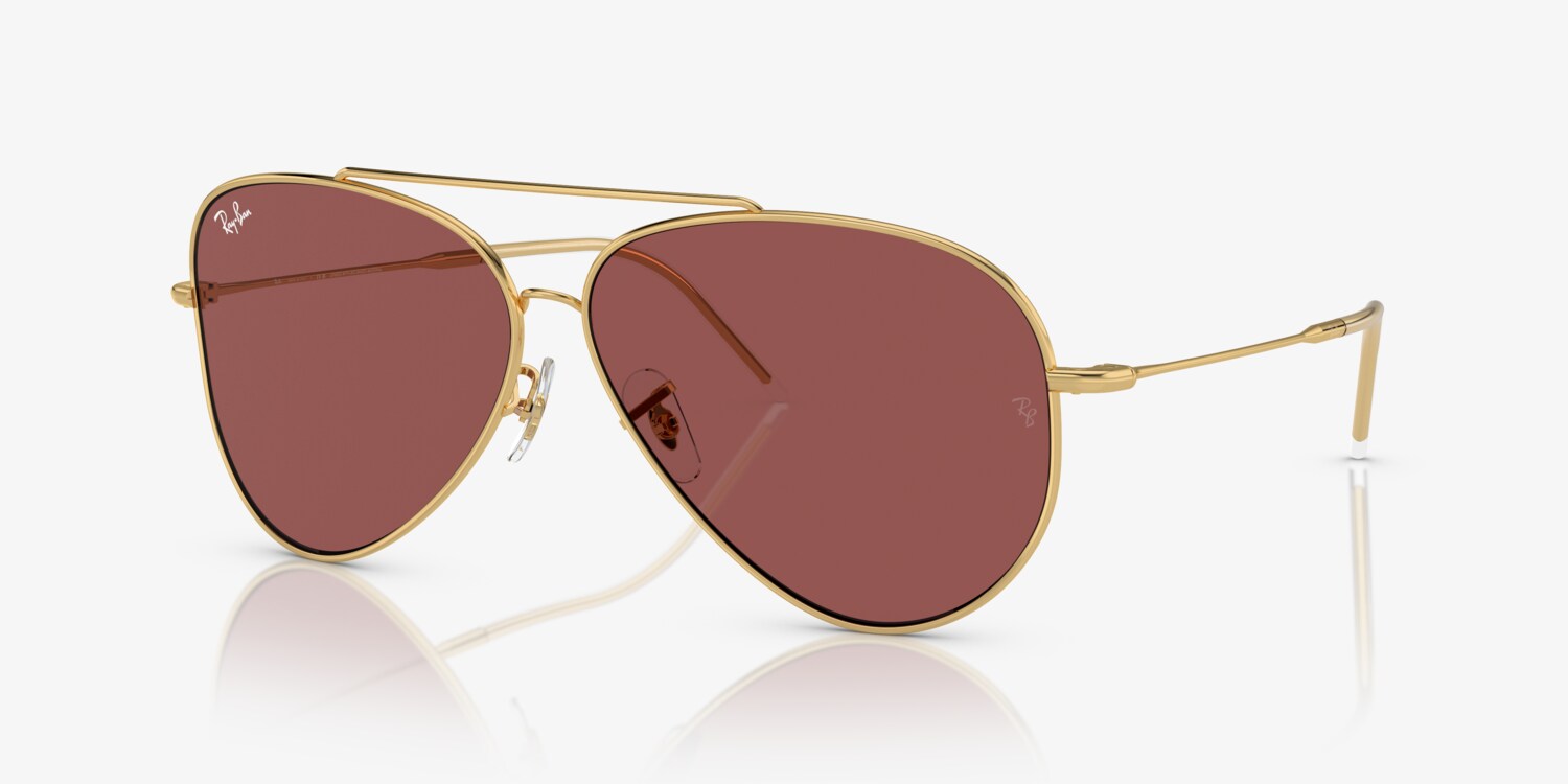 Ray-Ban rose gold aviator Ray-ban New Aviator RB3625 Gold 92023F Sunglasses for Men, Women main image 2
