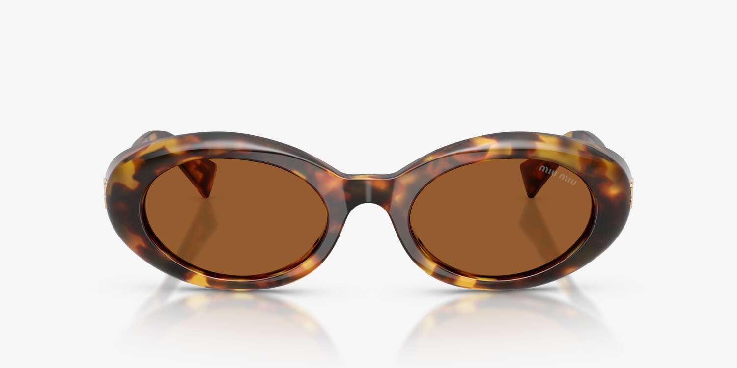 Miu Miu Havana Tortoise Shell Sunglasses Miu Miu MU 11WS XL (54 - 21) with Brown lenses and Tortoise  main image 3