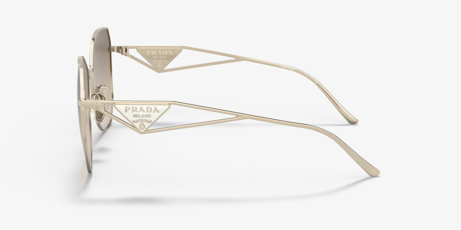 Prada PR 57YS Sunglasses in Pale Gold PR B57S Sunglasses - Prada Authorized Retailer | coolframes  main image 2