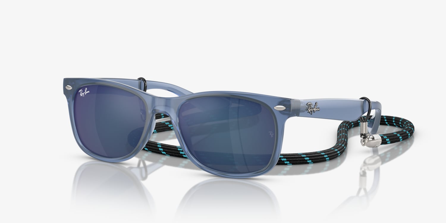Ray-Ban New Wayfarer 6308/3F ブルー/グレー Ray-Ban RB2132 New Wayfarer Color Mix Sunglasses | LensCrafters