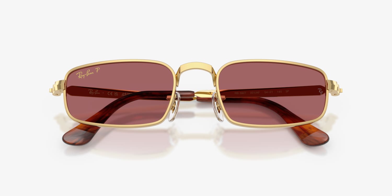 SSD・Ray-Ban サングラス CLYDE Sunglasses in Havana On Gold and Dark Blue - RB3709 | Ray