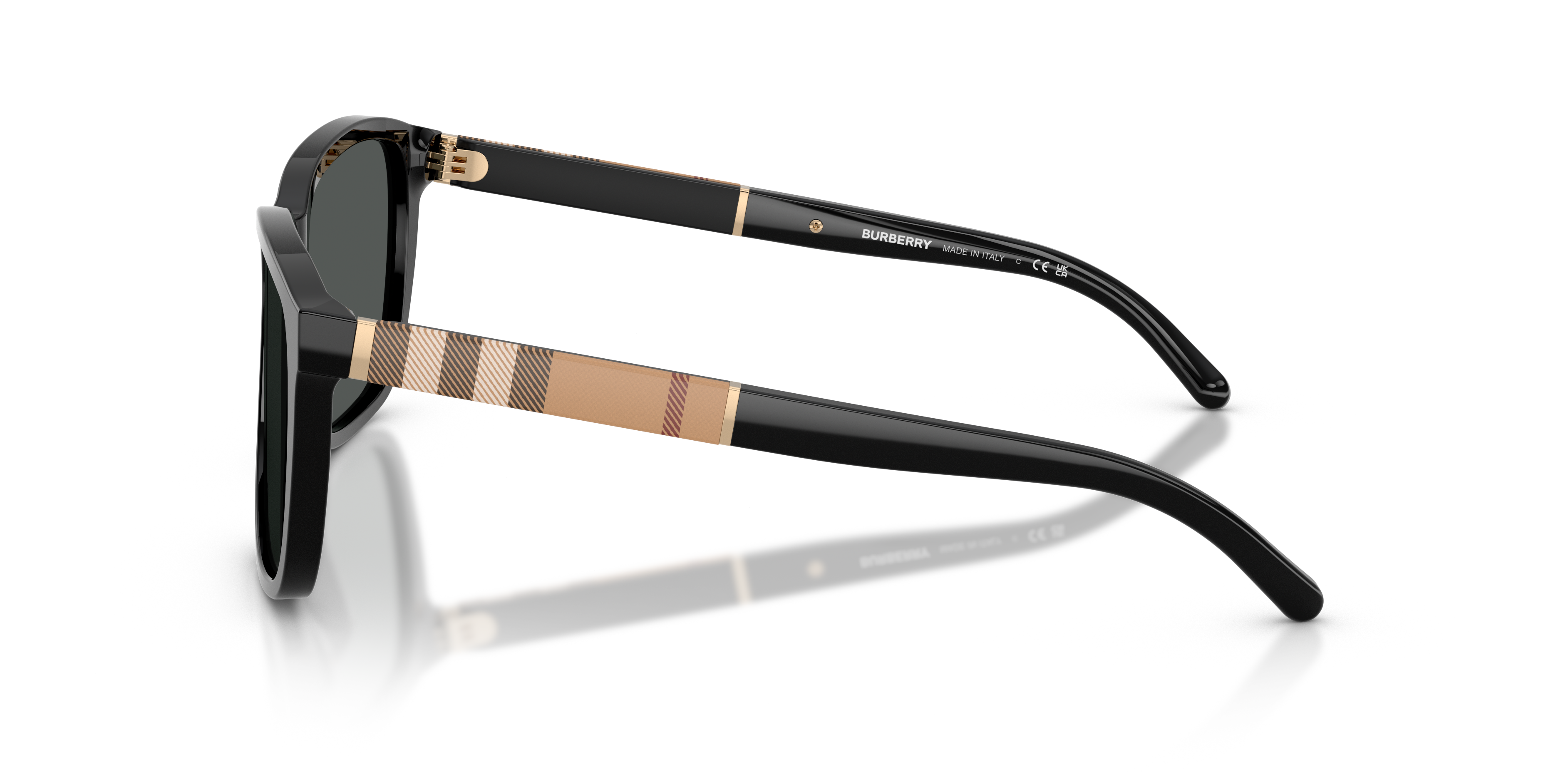 Burberry サングラス Icon Stripe Sunglasses in Black - Men | Burberry® Official