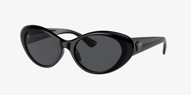 NEW VERSACE SUNGLASSES VE4504D GB1/87 BLACK WOMEN EYEWEAR Versace VE4501 Sunglasses GB1/87 Black - eye-oo.com main image 3