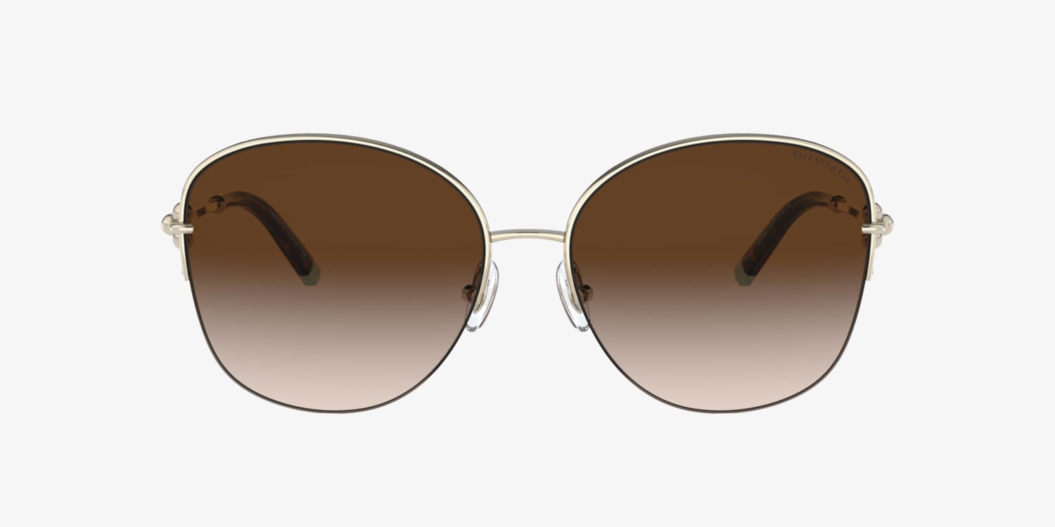 Tiffany & Co. Tan Sunglasses Tiffany T:Sunglasses in Tortoise Acetate with Brown Gradient  main image 4
