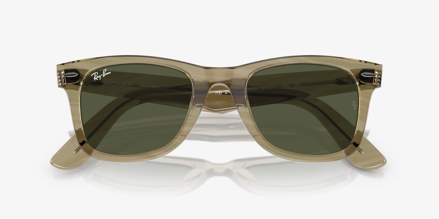 小物 Ray-BanWAYFARER0RB2140-F 901/52G15-GREEN RayBan RB2140 Original Wayfarer 901 Black Frame /G15 Green