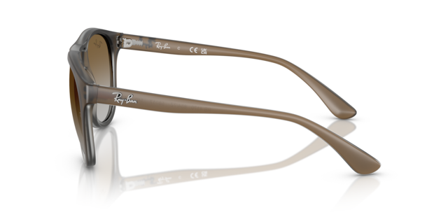 Ray-Ban Man Brown Gradient On Clear Grey