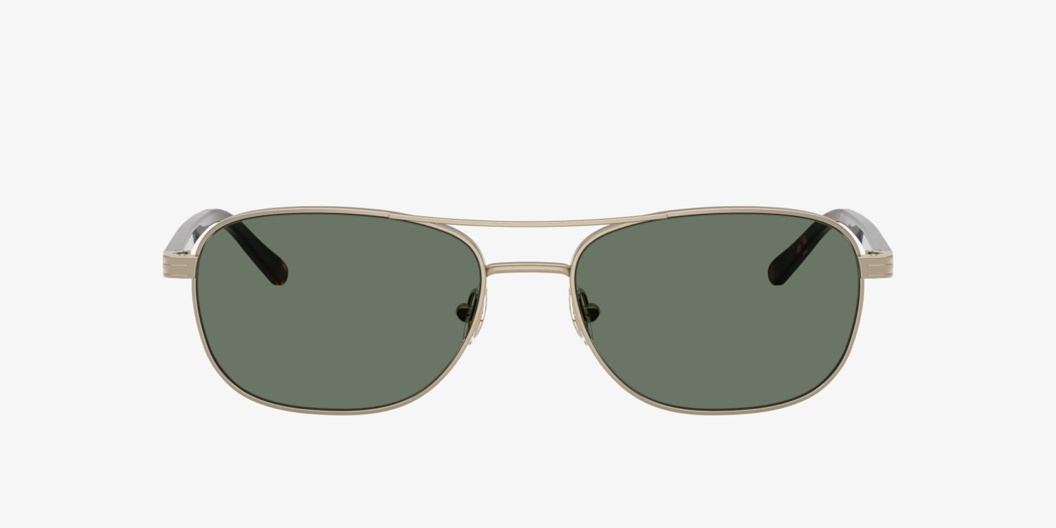 Brooks Brothers Polarized Aviator Sunglasses Silver Metal Frame w/ Original Case BB4062 Eyeglasses Frames by Brooks Brothers main image 4