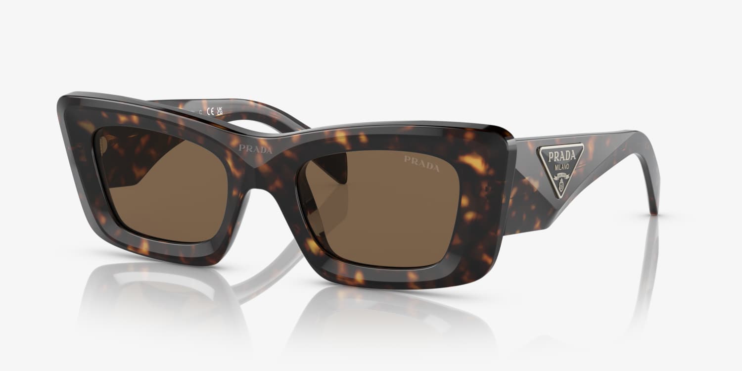 小物 PRADA l Half-Lim Sunglasse Prada PR A13S L (54 - 23) with Brown lenses and Tortoise