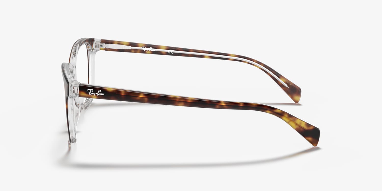 レイバン　れンズ WAYFARER EASE OPTICS CHANGE Eyeglasses with Photo Striped