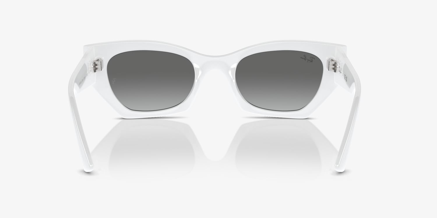 小物 Ray-Ban ORB4430F - Zena 667787 White Ray-Ban RB4430 Zena Bio-Based Sunglasses | LensCrafters