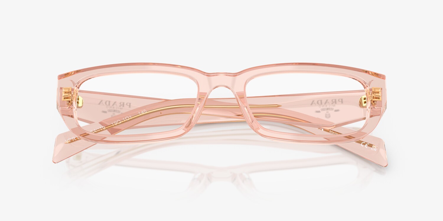 NEW Prada PR B05V Eyeglasses Frames in Transparent Pink Eyeglasses Prada PR B05V (19Q1O1) PRB05V SPRB05V Woman  main image 3