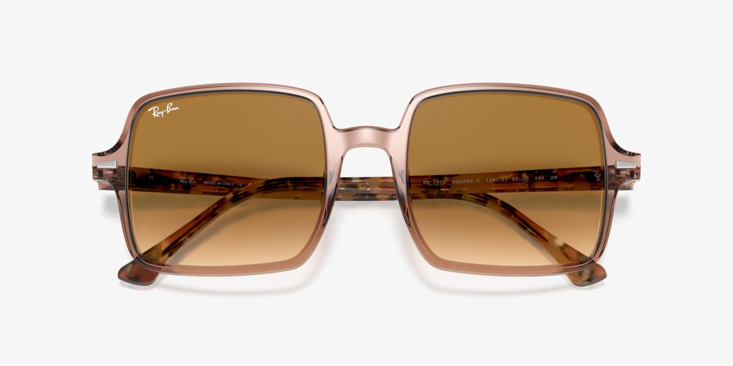 Ray-Ban RB1971 サングラス ブラウン Ray-Ban RB1971 Square 1971 Classic L (54 - 19) with Brown