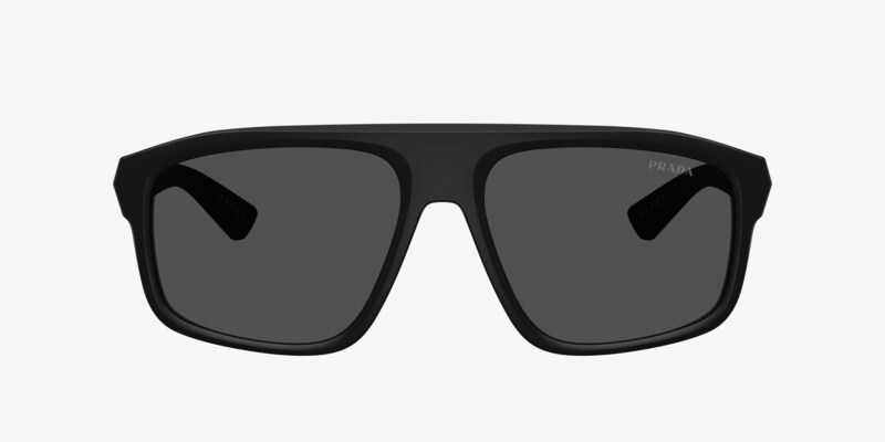 NEW Prada Sport PS A07S Sunglasses in Black Polarized $483 PRADA LINEA ROSSA PS A07S 1BO10A Black Red Mirror Men main image 2
