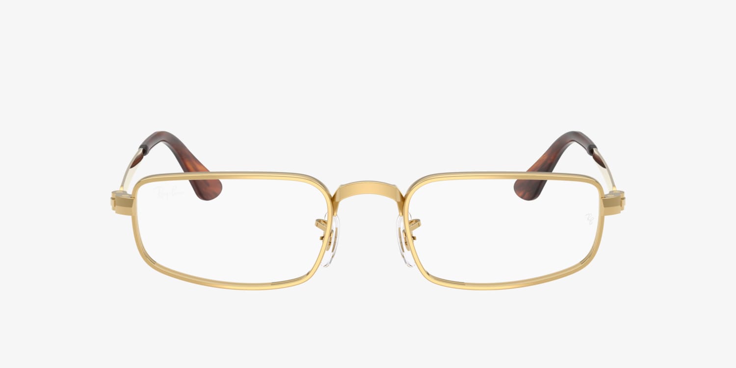 BOBS様　美品Ray-Ban RB 8777D ゴールドフレームクリアレンズ RB8777D OPTICS Eyeglasses with Black On Gold Frame - RB8777D | Ray