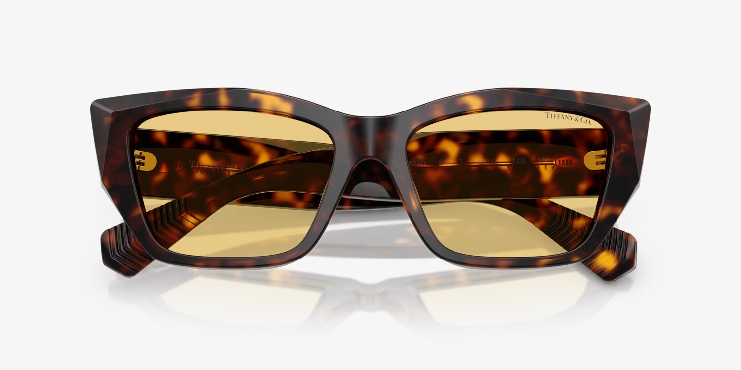 Tiffany & Co. oversized tortoise sunnies LIKE NEW Tiffany TF4105HB Sunglasses | LensCrafters main image 3