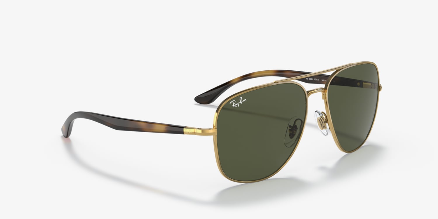Ray Ban レイバン サングラス RB3683 ゴールド ブラウン Ray-Ban RB3683 L (56 - 15) with Brown lenses and Gold frame