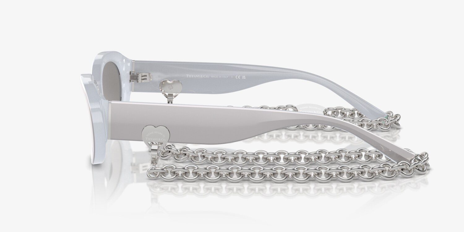 Tiffany & Co. White Sunglasses with silver design Buy Tiffany & Co. Sunglasses 4231U 8436/80 53 | GEM  main image 4