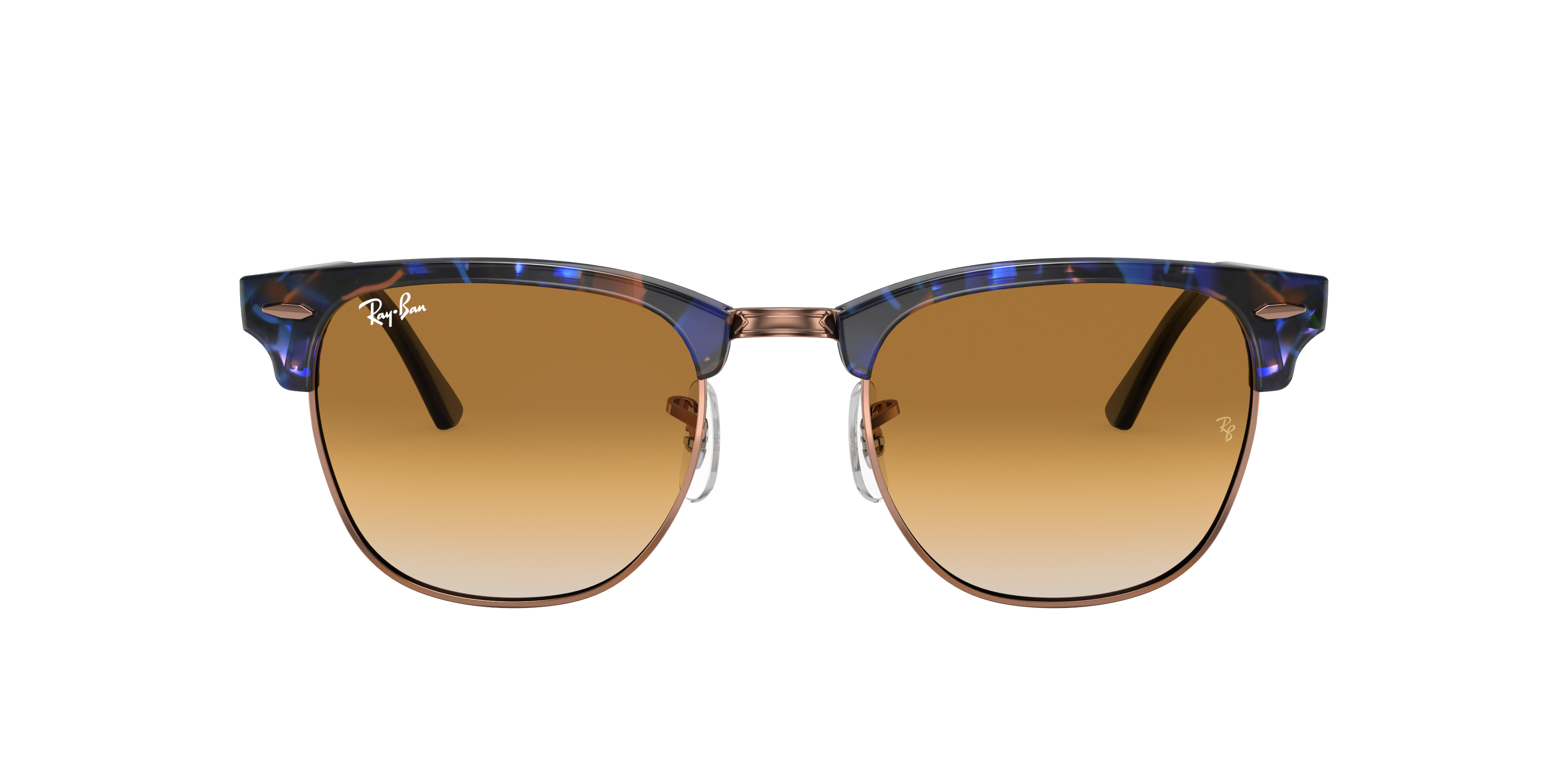 小物 rayban CLUBMASTER CLASSIC Ray-Ban RB3016 Clubmaster Classic L (51 - 21) with Green lenses