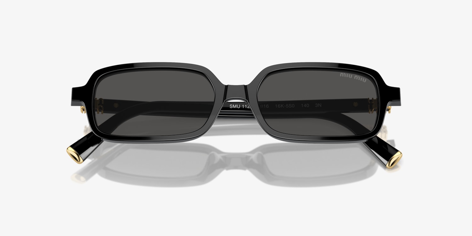 ☆mi様☆ Miu Miu MU 11ZS 16K01O Black Sunglasses for Woman – LookerOnline