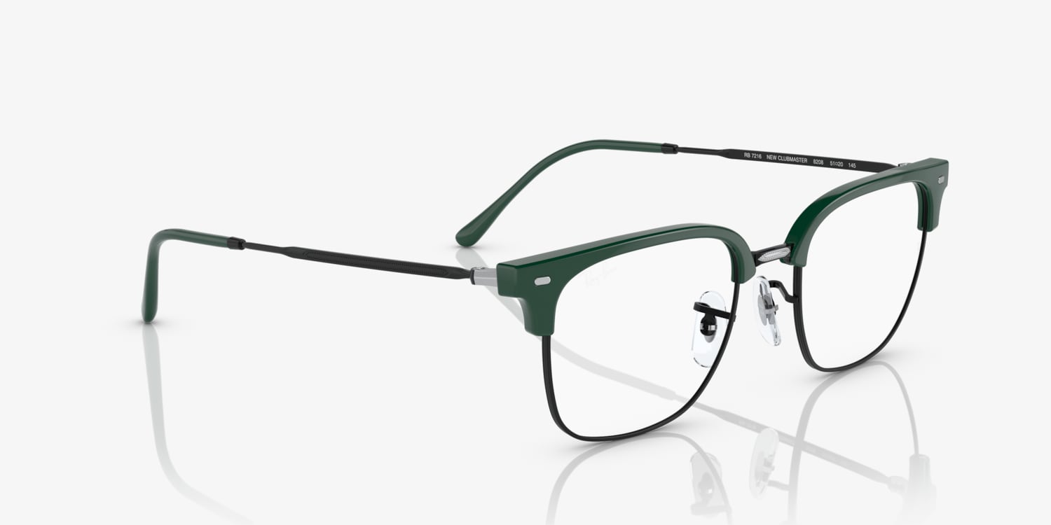 RayBan new clubmster rb7216 ブルーライト 度なし Ray-Ban RB7216 New Clubmaster Optics Eyeglasses | LensCrafters