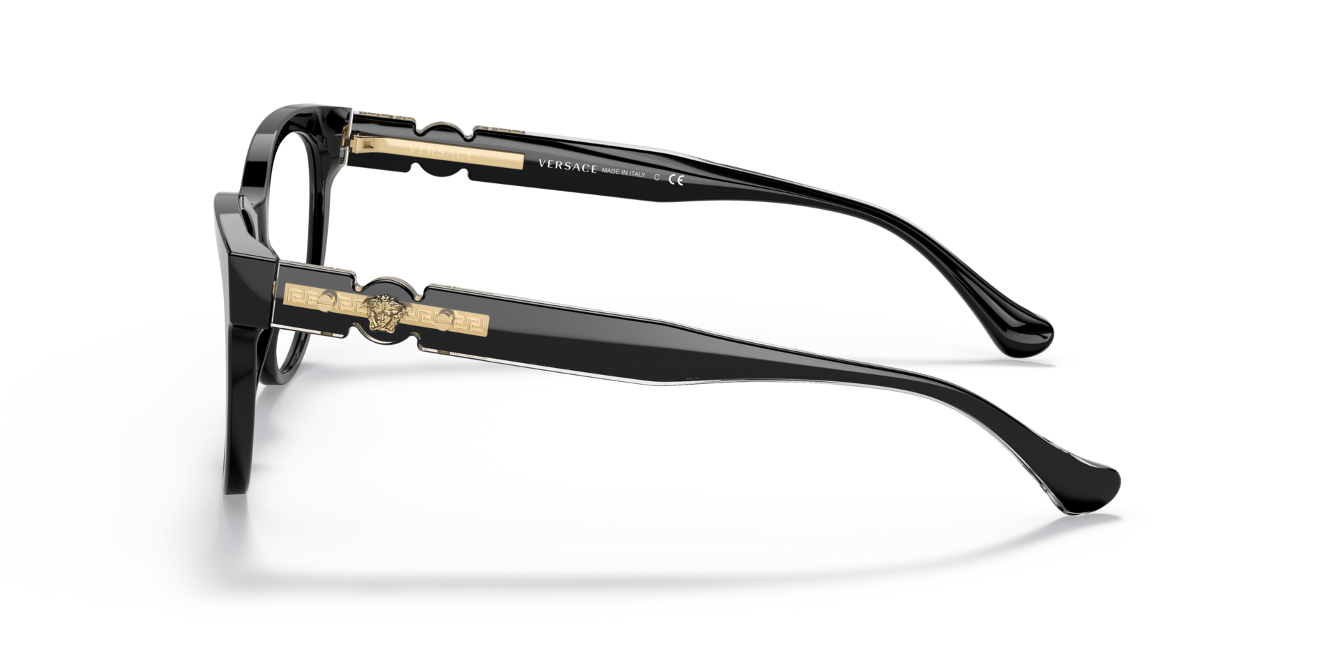 Authentic Versace Eyeglasses VE3304 GB1 Black Full Rim Frames 53MM RX-ABLE VERSACE VE3304 GB1 Black Cat Eye 53 mm Women main image 2