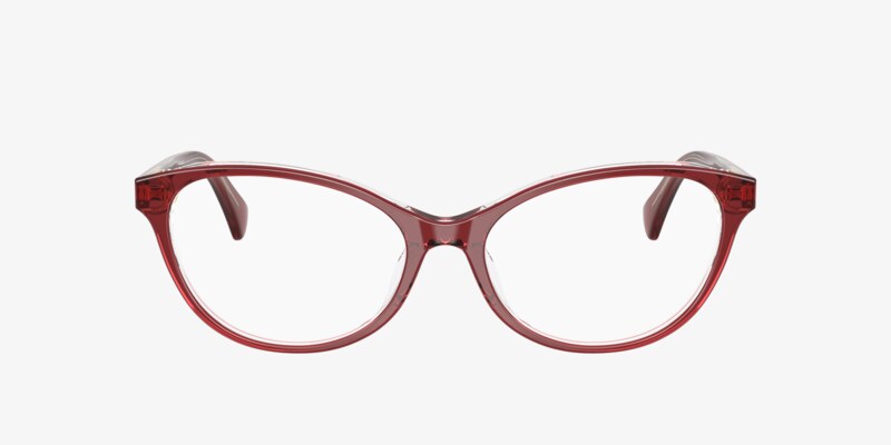 NEW RALPH RA7161U Eyeglasses – Transparent Pink (6155), 53mm Ralph by Ralph Lauren RA7161U 6155 53 Prescription Glasses  main image 3