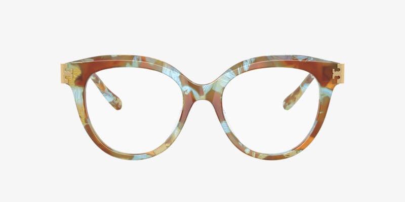 Tory Burch Rectangular Tortoise Brown & Green Mint Eyeglasses Frames NWOT Tory Burch TY2147U Eyeglasses | LensCrafters main image 3
