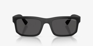 Emporio Armani Frosted White Frame Polarized Black Lens Sunglasses Eyeglasses Emporio Armani EA1041 | Free Shipping | Glasses.com® main image 3