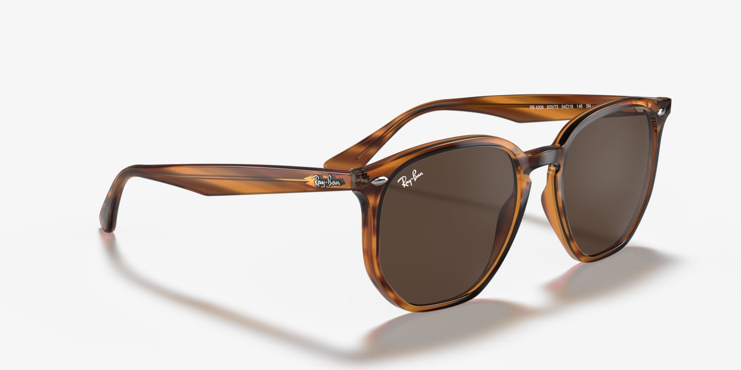 Ray-Ban RB 4306 偏光サングラス ブラウン Ray-Ban RB4306 L (54 - 19) with Brown lenses and Tortoise
