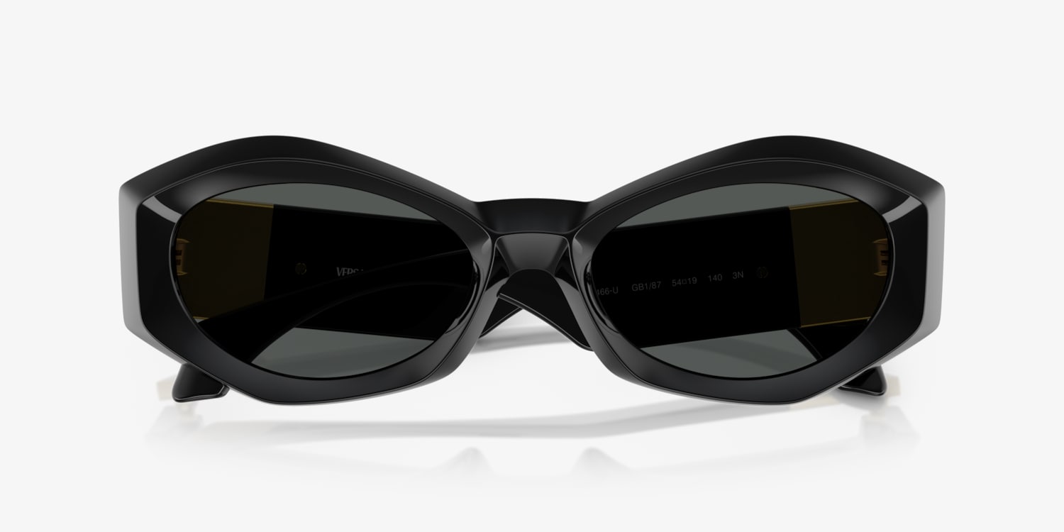 小物 VERSACE Sunglasses Black VERSACE VE4462 GB1/87 Sunglasses Black Frame Dark Grey