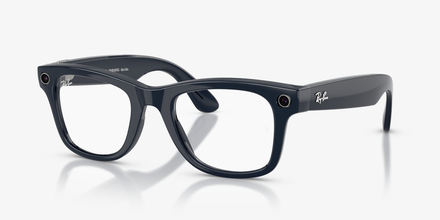 モ*事様 Ray-Ban  Wayfarer ジーンズ レイバンメタ RAY-BAN Meta Wayfarer RW4008 Smart Sunglasses Jeans Blue