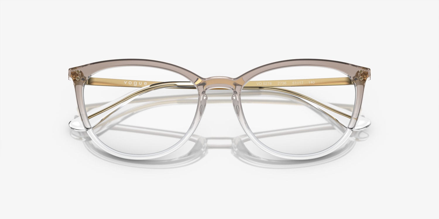 Vogue VO5276 Eyeglasses 2736 Top Gradient Brown/Crystal, image size:1500x750