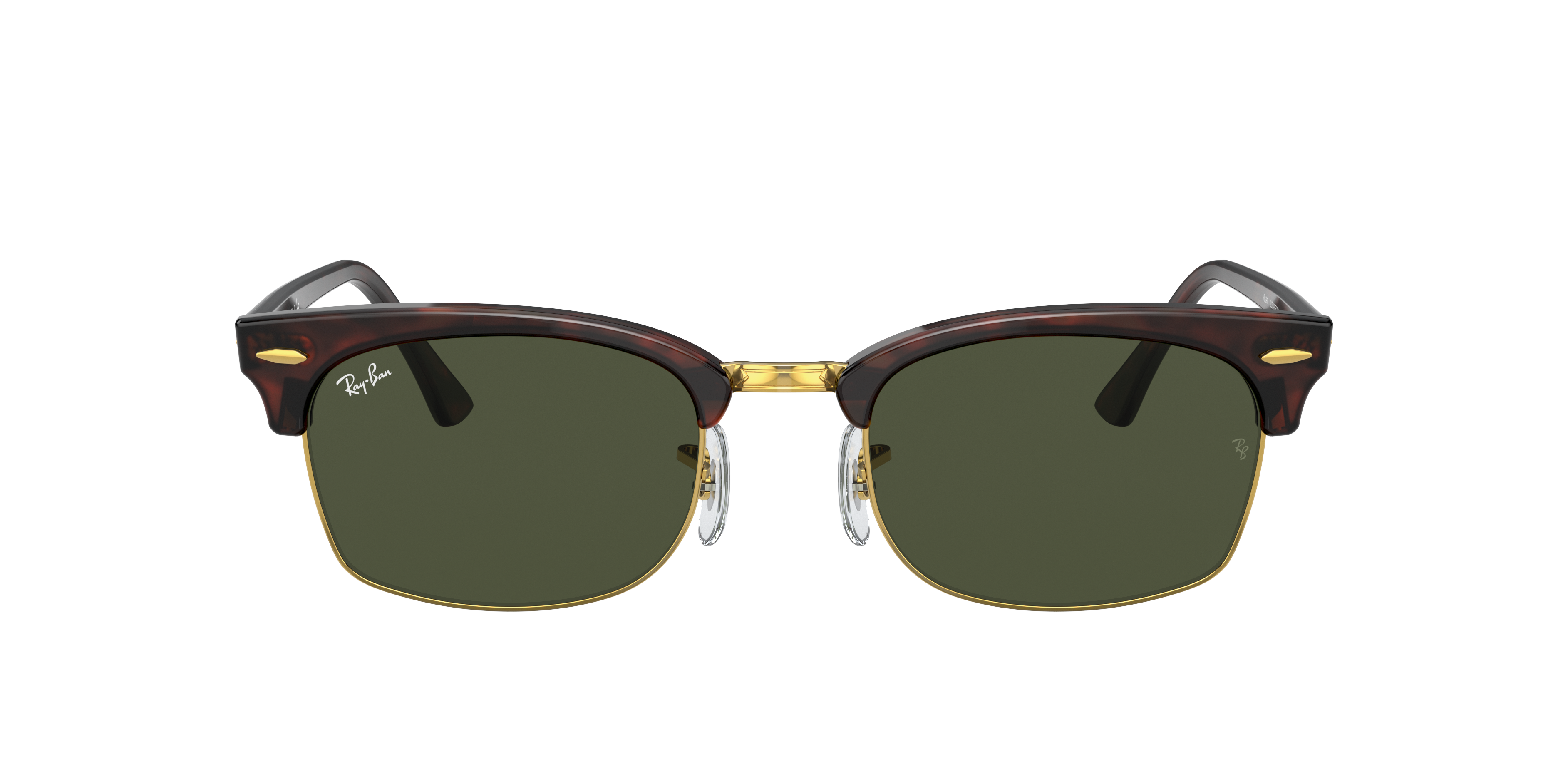 Ray-Ban Clubmaster サングラス ブラック/ゴールド CLUBMASTER CLASSIC Sunglasses in Black On Gold and G-15