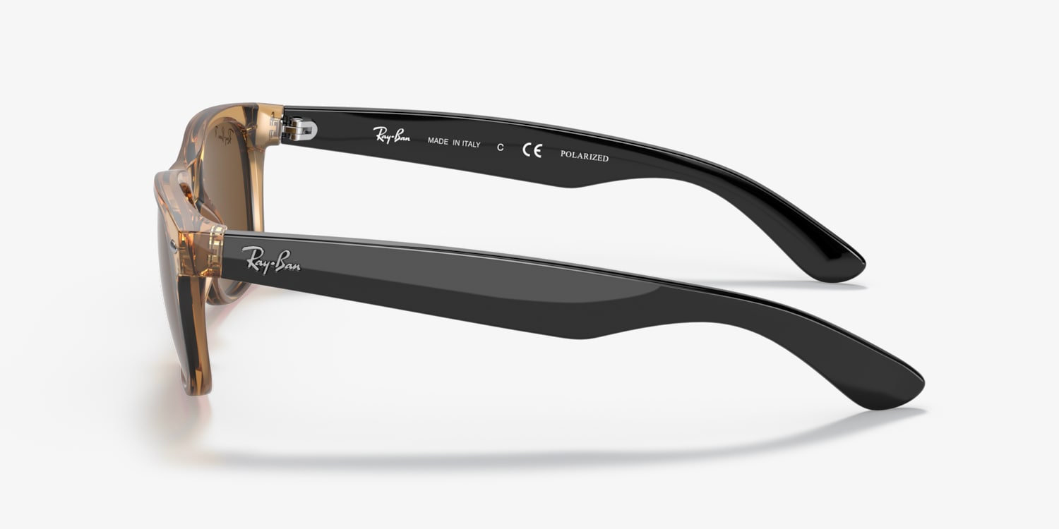 Ray-Ban RB2132 New Wayfarer Bicolor Sunglasses | LensCrafters