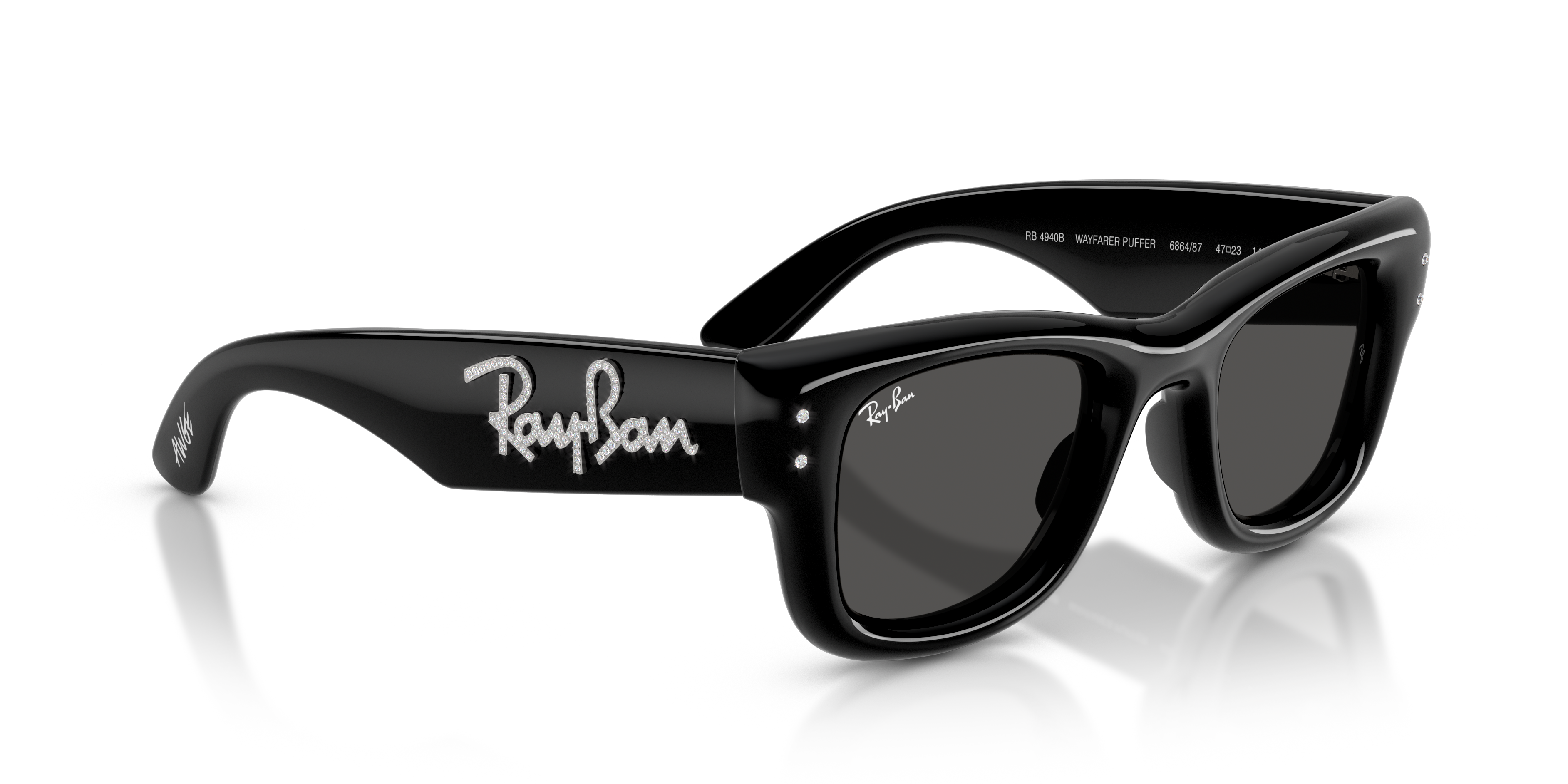 RB4940B Wayfarer Puffer Crystal Edition 