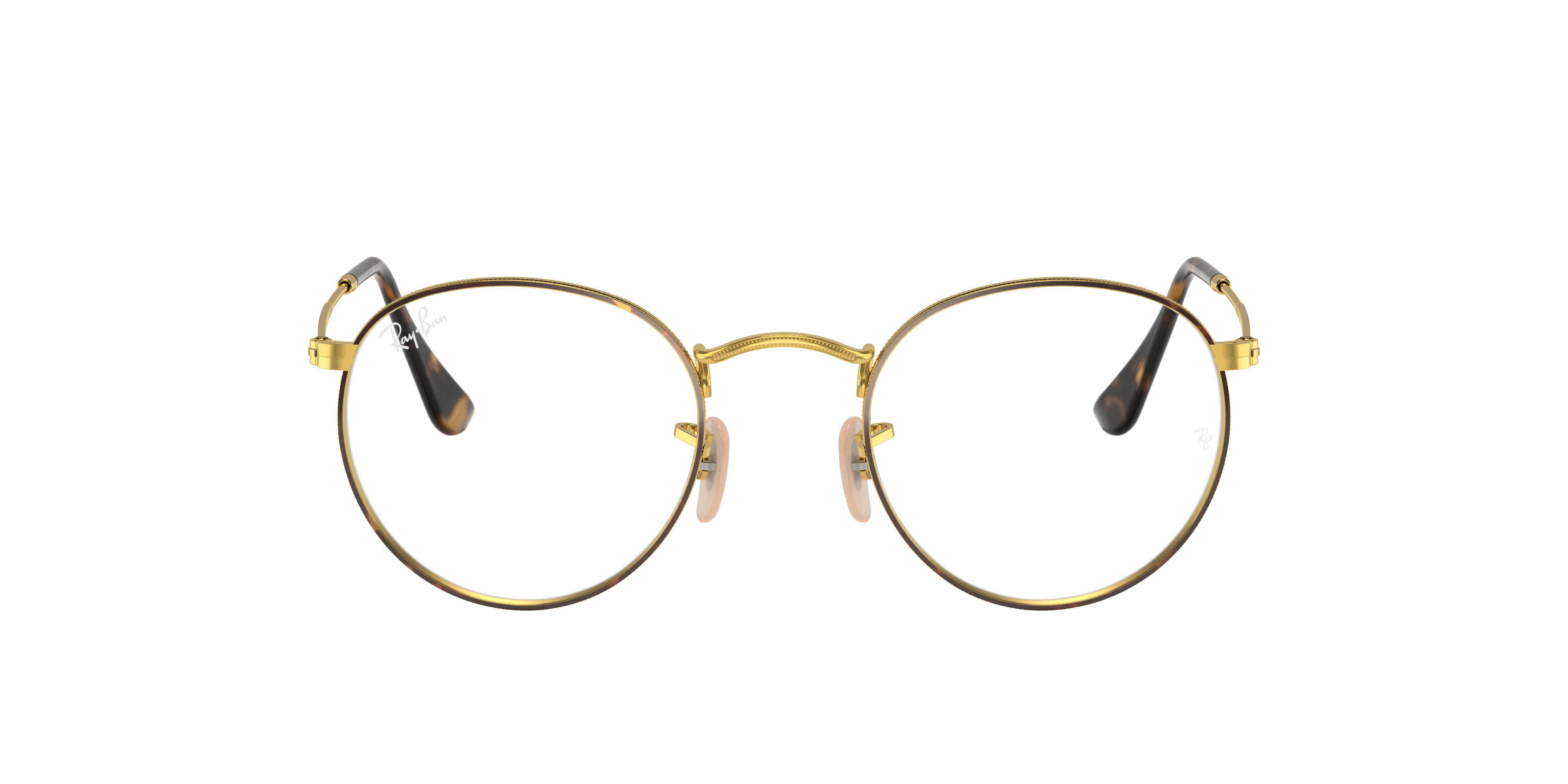 BOBS様　美品Ray-Ban RB 8777D ゴールドフレームクリアレンズ RB8777D OPTICS Eyeglasses with Black On Gold Frame - RB8777D | Ray