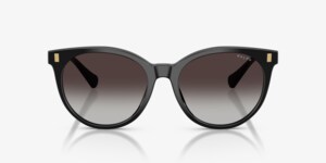 Ralph Lauren Sunglasses - Frames EUC, Lenses very minorly flawed VGUC Black/Grey Ralph by Ralph Lauren RA5338U Sunglasses | LensCrafters main image 4