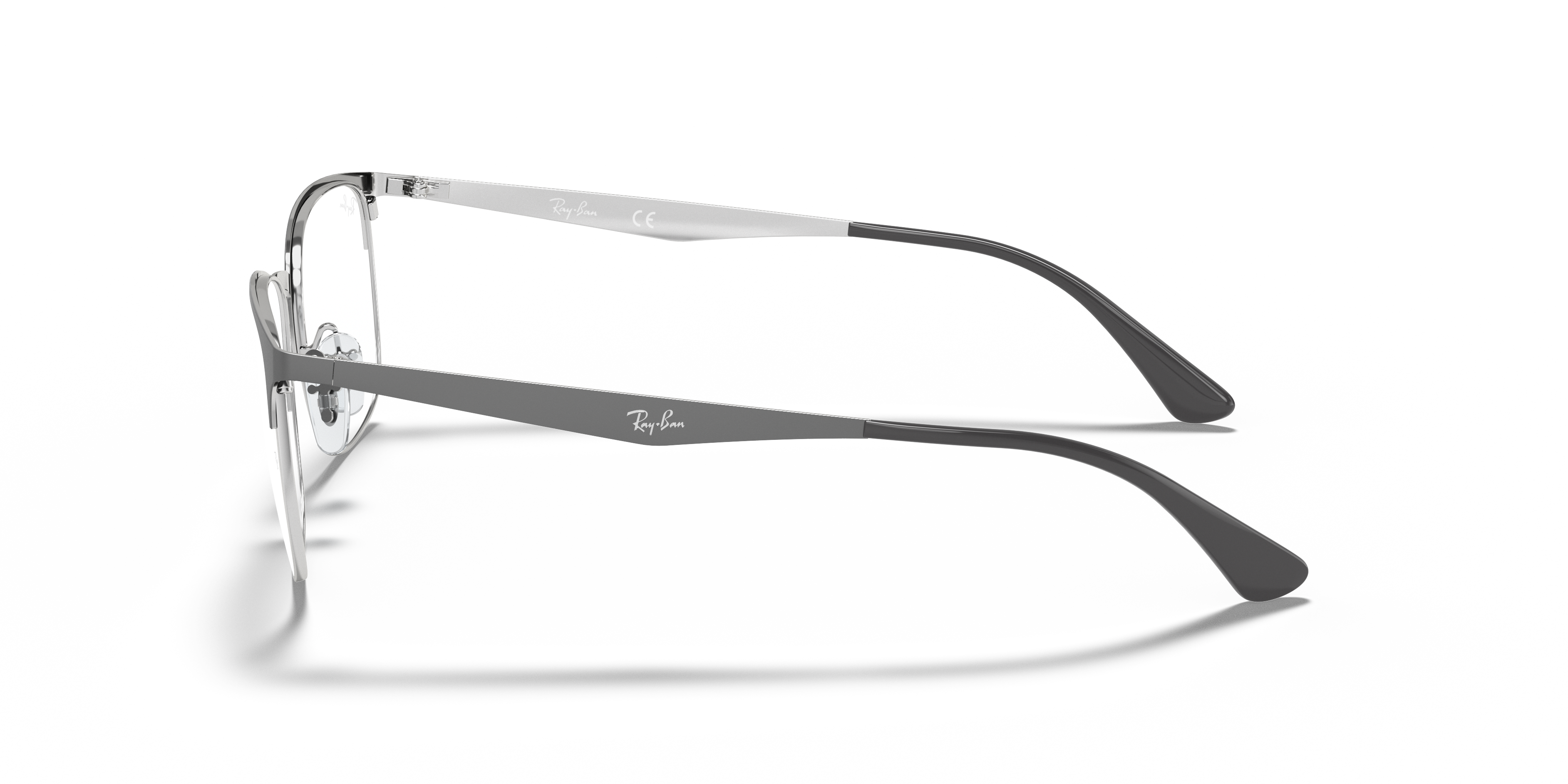 Rayflower ～One Side & One Side～ Ray-Ban 0RX6448 Glasses in Silver/Gunmetal/Grey | Target Optical