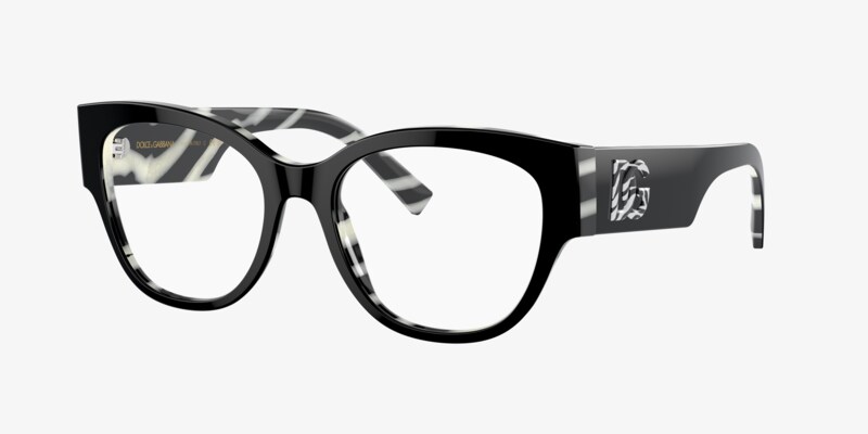 Dolce & Gabbana Dg3371 Dg Barocco Farfalla-Shaped Prescription Glasses - NWT Dolce & Gabbana DG3371 Eyeglasses | LensCrafters main image 4