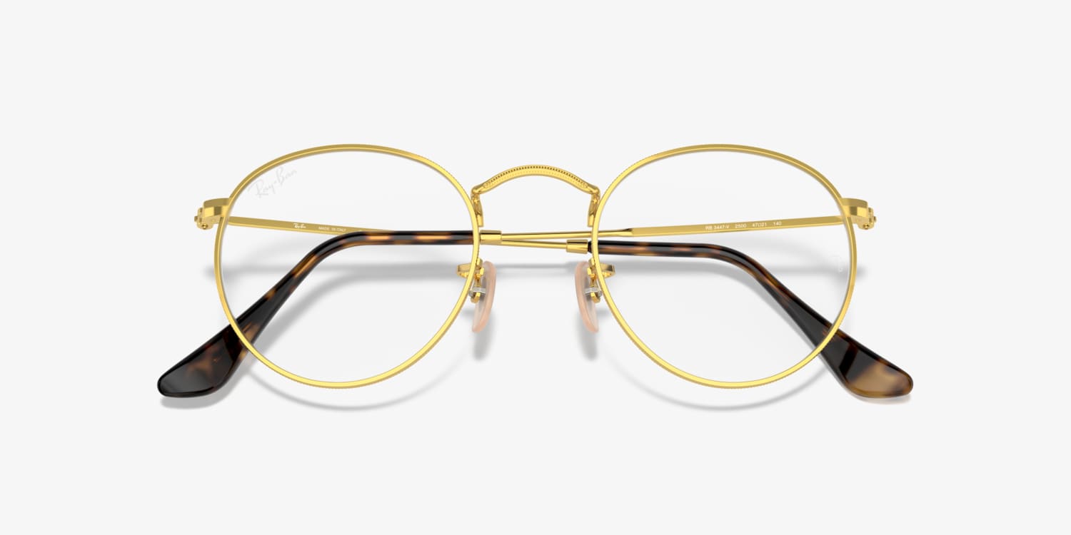 Ray-Ban RB3447V Round Metal Optics Eyeglasses LensCrafters