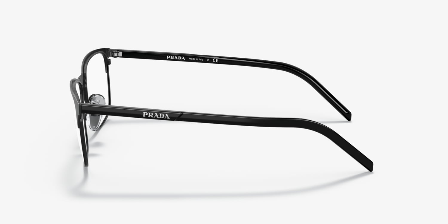 小物 00s Prada l eyewear black archive Prada PR A06SF L (54 - 19) with Grey lenses and Black frame