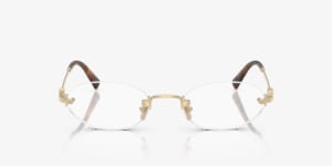 ミュウミュウ リムレス サングラス MU 53WV 眼鏡用フレーム ロゴ付 Miu Miu MU 53WV Eyeglasses | LensCrafters