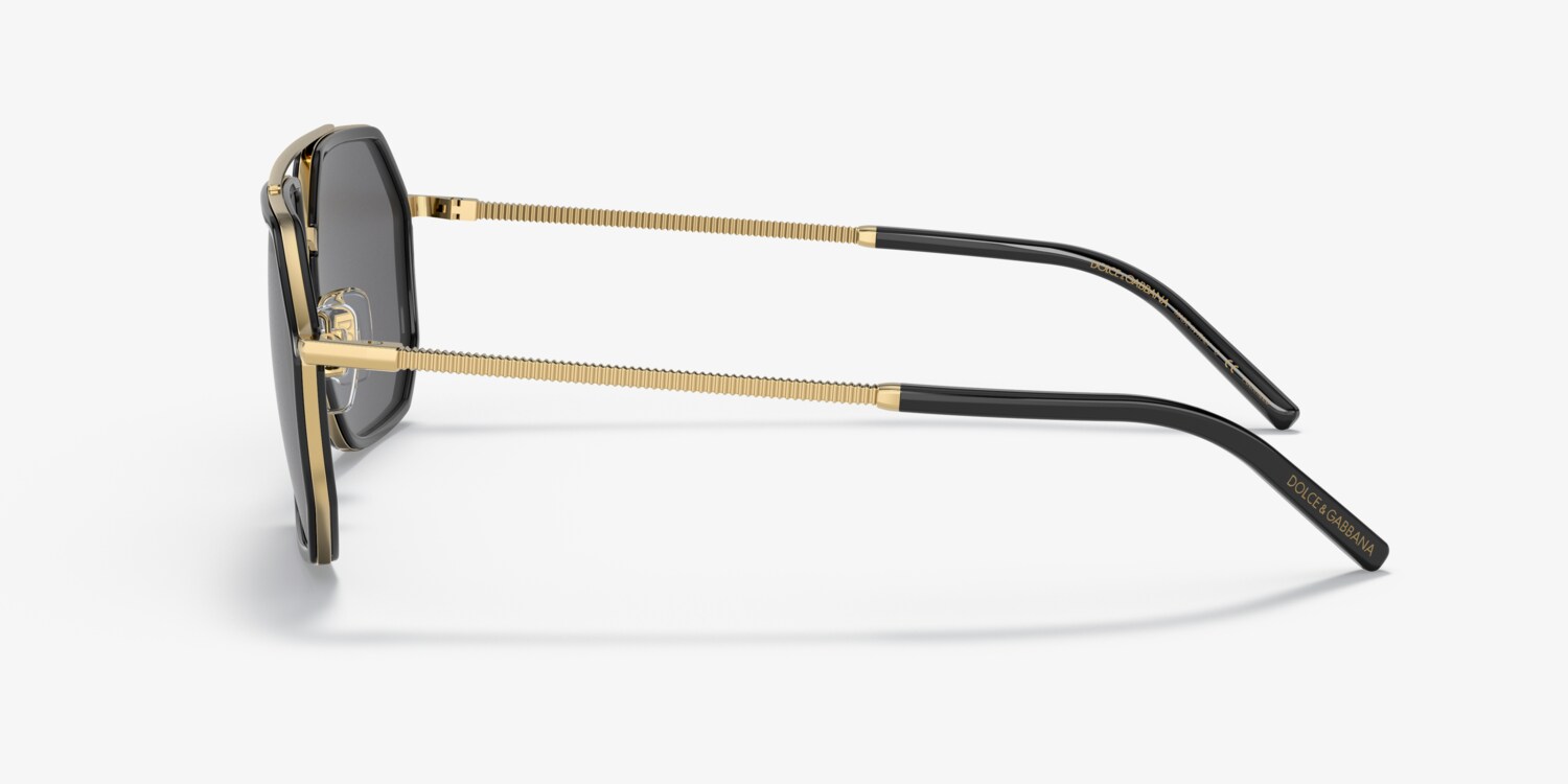 Dolce & Gabbana DG6022 gold top bar hardware unisex wayfarer wrap fit sunglasses Dolce&Gabbana Gold Sunglasses for Men for sale | eBay main image 3